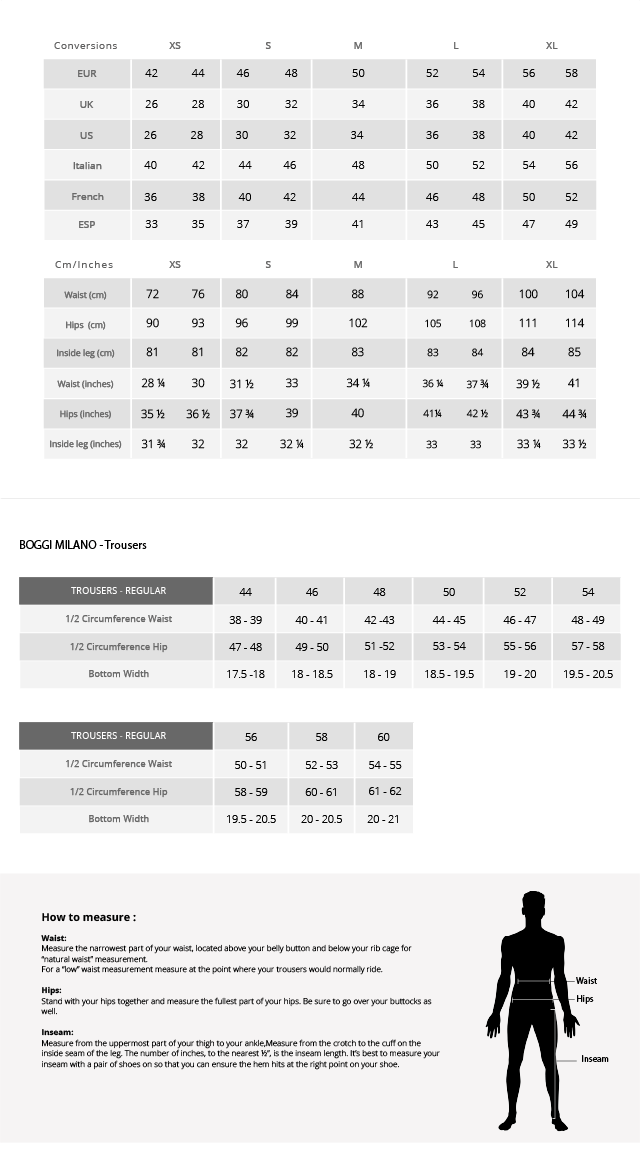 Bdg shop size guide